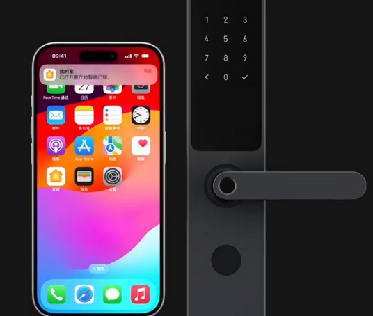 浔阳iPhone维修站分享在iPhone上使用家庭钥匙开启智能门锁 