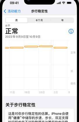 浔阳iPhone手机维修如何在iPhone开启'步行稳定性通知'