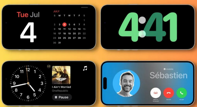 浔阳苹果手机维修分享iOS17横屏充电待机显示有什么好处 