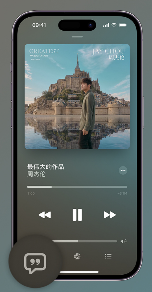 浔阳iphone维修分享如何在iPhone上使用Apple Music全新唱歌功能 