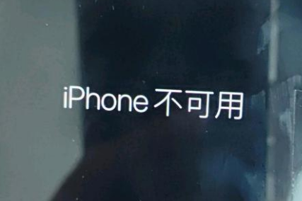 浔阳苹果服务网点分享锁屏界面显示“iPhone 不可用”如何解决 